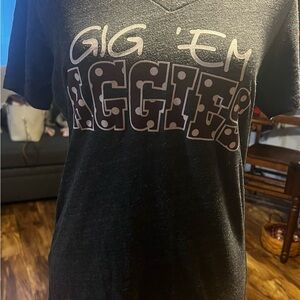 Women's gray Football Graphic Tee